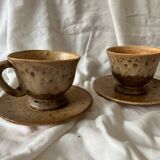2 large vallauris cups