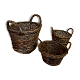 Lot of vintage wicker baskets