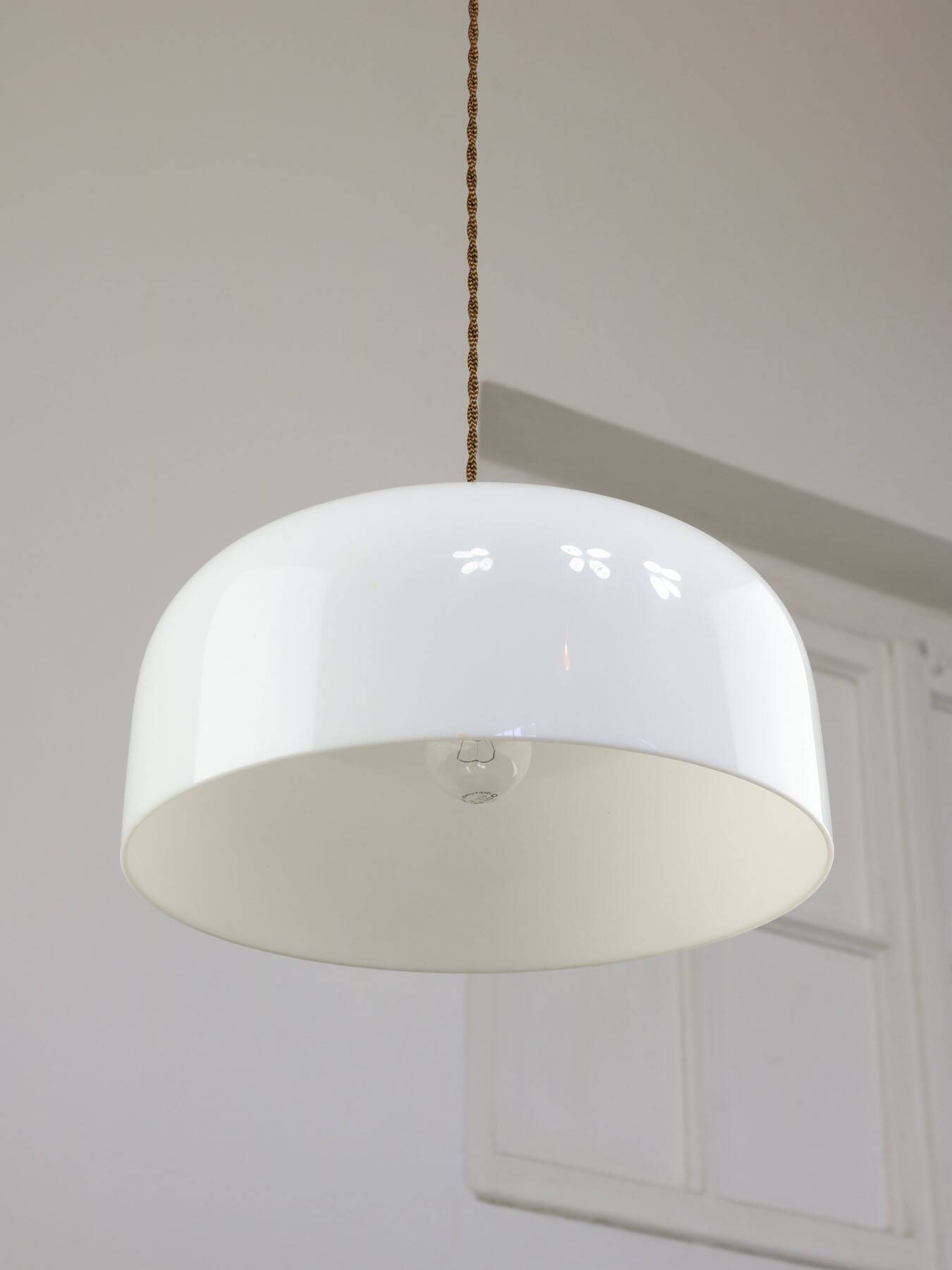 Medusa Pendant by Luigi Massoni for Guzzini in Brass and Plexiglass, 1970s