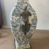 Antique Chinese enameled ceramic lamp