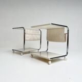 Set of 2 Scandinavian side tables or bedside tables, 1980s