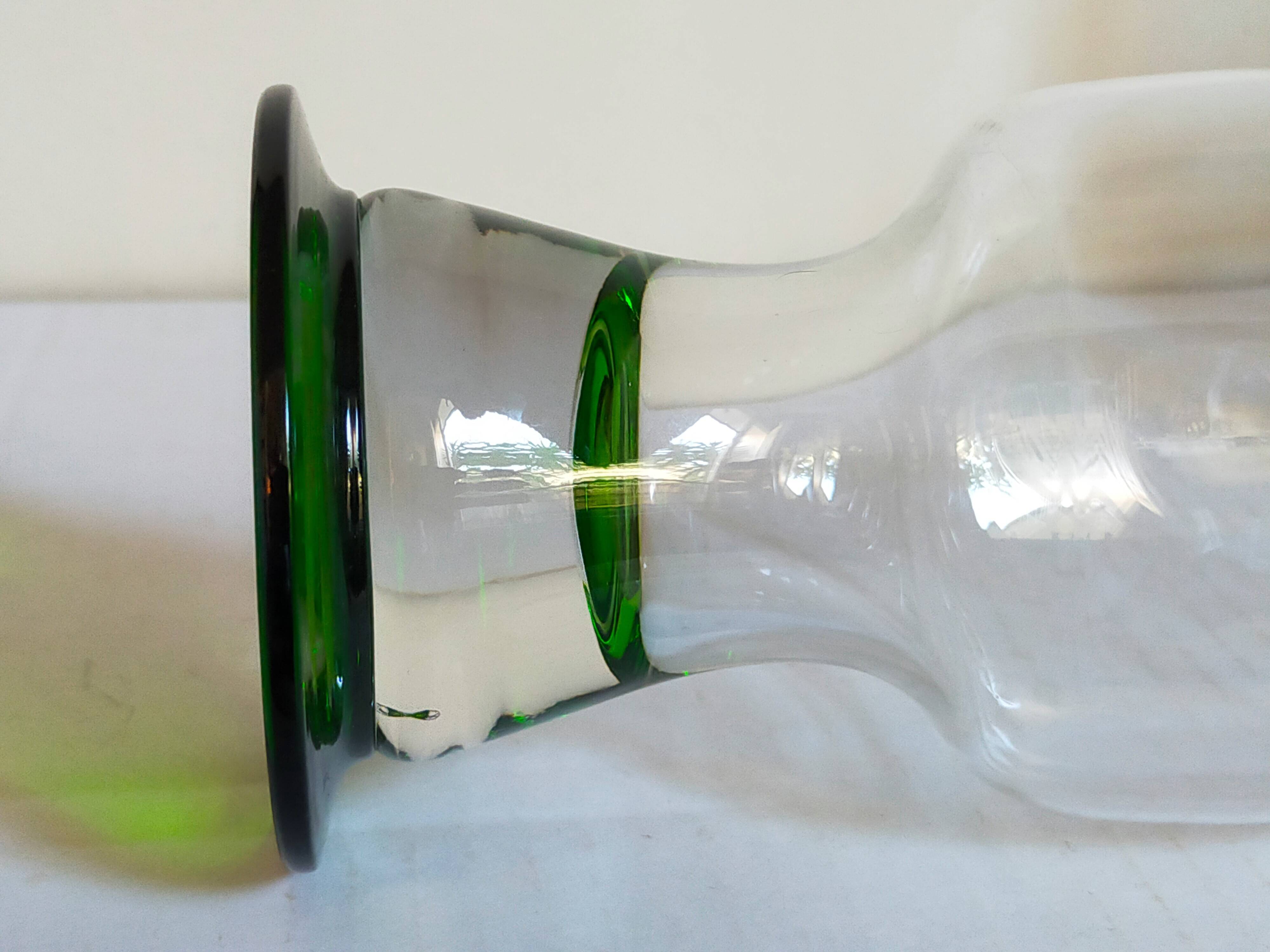 Four vintage XXL crystal glasses