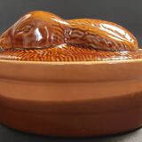 Terrine en céramique La Bourguignonne lapin XXème