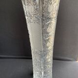 Carved crystal vase - Mid-twentieth century