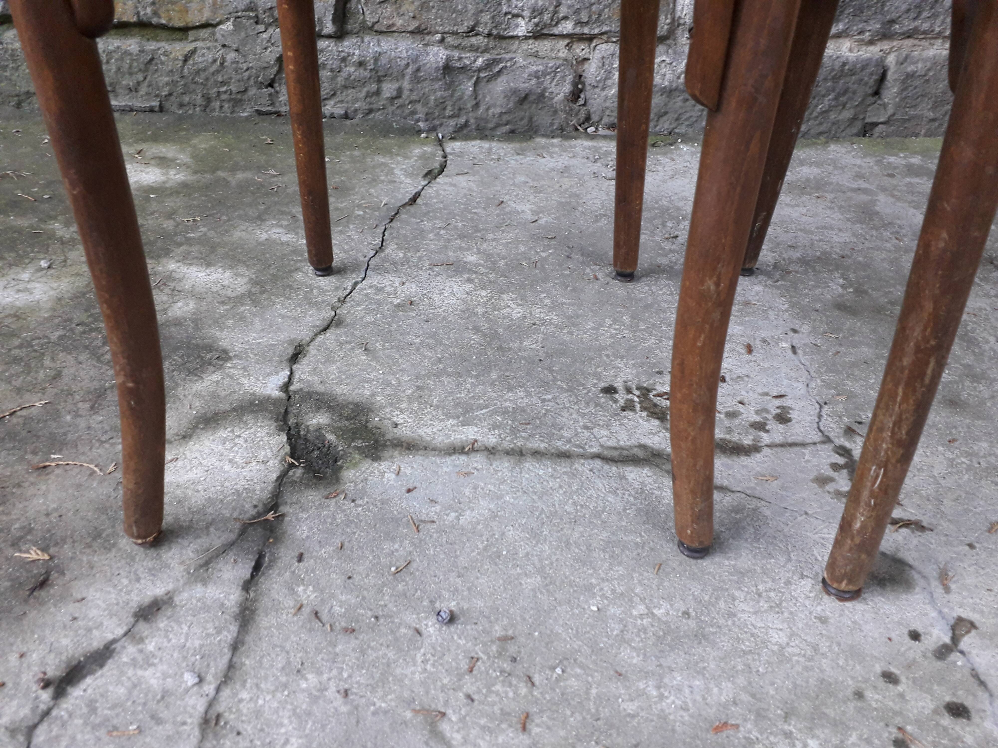 Series of 4 chairs bistro Thonet