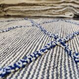 Berber carpet zanafi blue diamond 105x155 cm