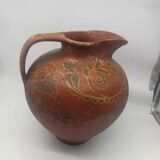 Vase, pichet ancien en terre cuite vernissée, Toscane Italie XVIIème siècle