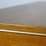 Square oak veneered folding table from Jitona, 1960