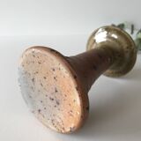 Stoneware vintage candlestick