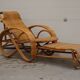 Chaise longue en rotin