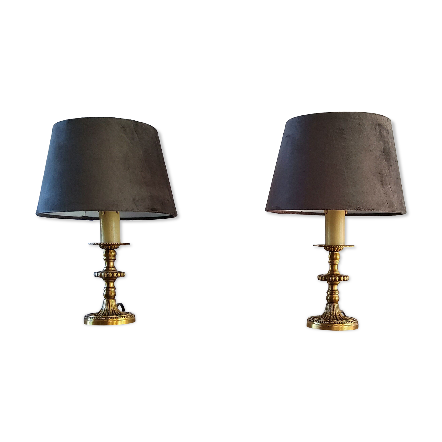 Paire de lampes bougeoir