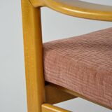 Pink knoll armchair