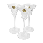 Crystal Bougeoirs from Arques France - Set of three