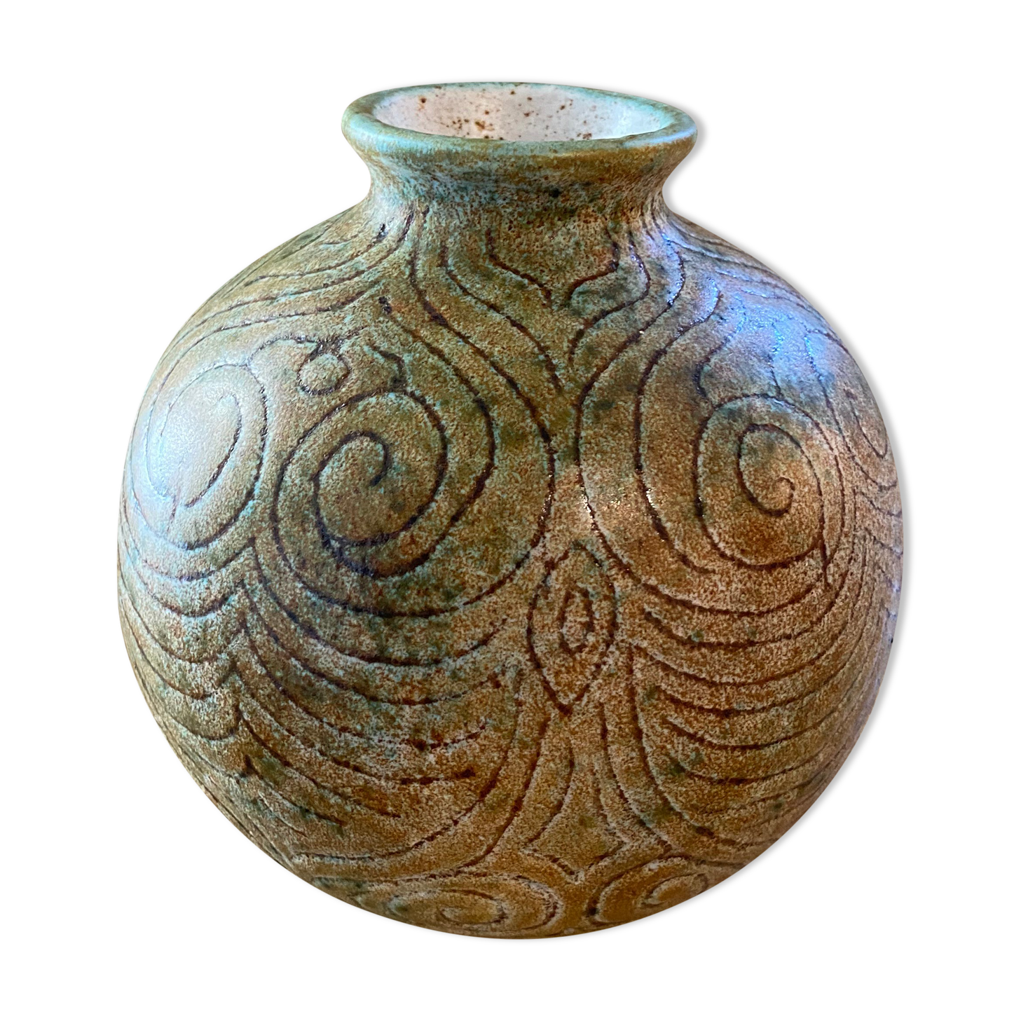 Vase boule en céramique Bernard Buffat