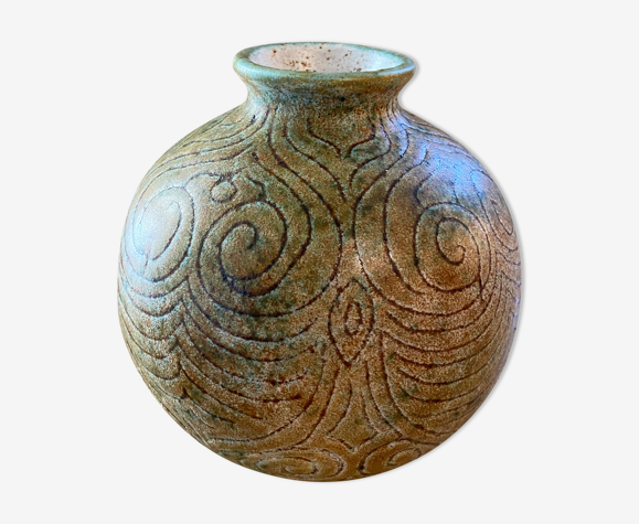 Vase boule en céramique Bernard Buffat