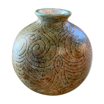Ceramic ball vase Bernard Buffat