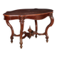 Table ancienne umbertine en acajou, Italie, fin XIXe siècle