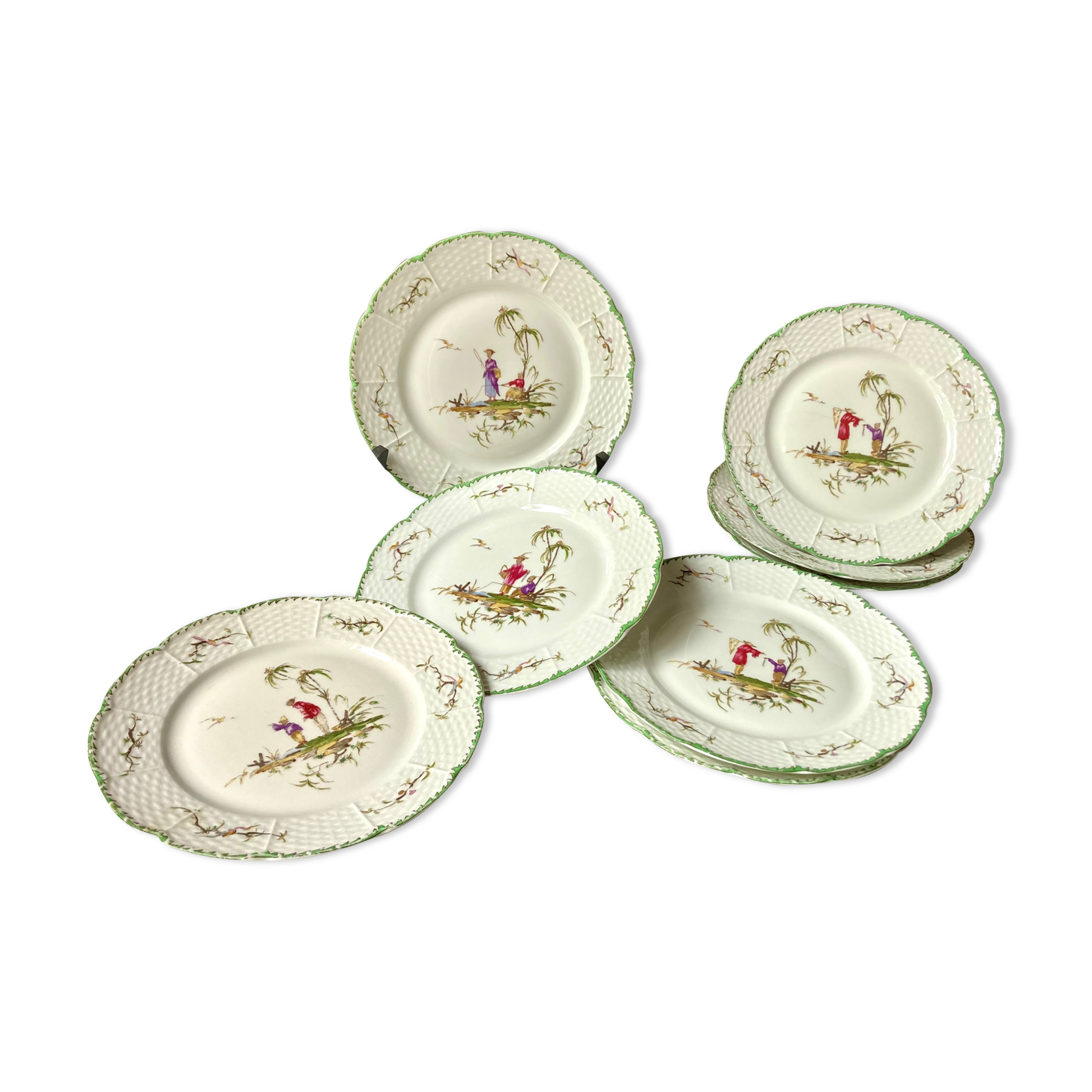 8 Raynaud porcelain dessert plates