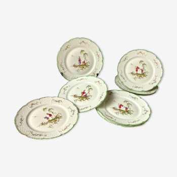 8 Raynaud porcelain dessert plates