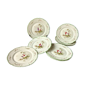 8 Raynaud porcelain dessert plates