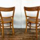 Paire de chaises bistrot troquet Fischel 1950