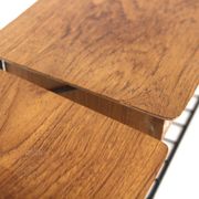 Set of 2 wall shelves in teak, Sweden, 1950.