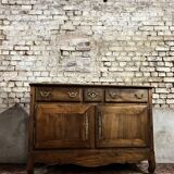 Buffet In Natural Wood Regional Work in Louis XV Style from the 19th Century