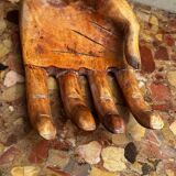 Large Carved Wooden Hand - 1950s