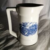 Pitcher Pyroblan porcelain Decor castle