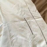 Old white linen sheet B P.