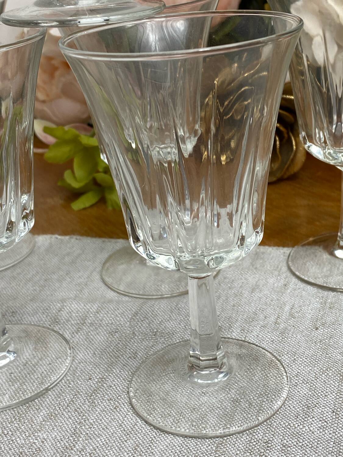 Vintage stemmed glasses, Régence Luminarc