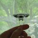 6 old Porto glasses in spear-cut crystal