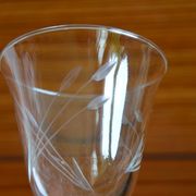 Lot de 7 verres à pied motif herbes folles