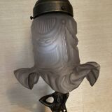 Lampe statuette en bronze style art déco