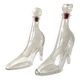 2 bottles vintage glass flacons registered model kefla france high heels