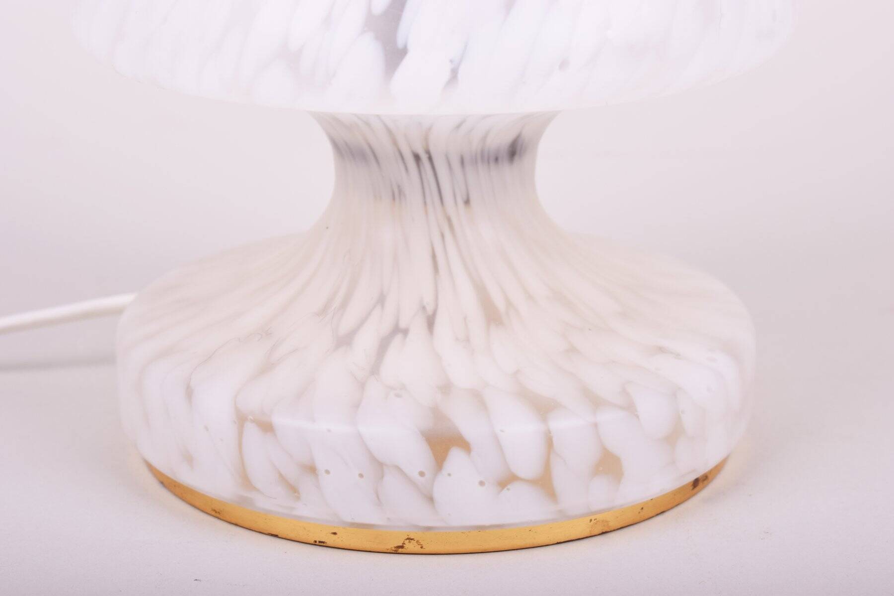 Lampe de table tchèque mid-century en verre, années 1960