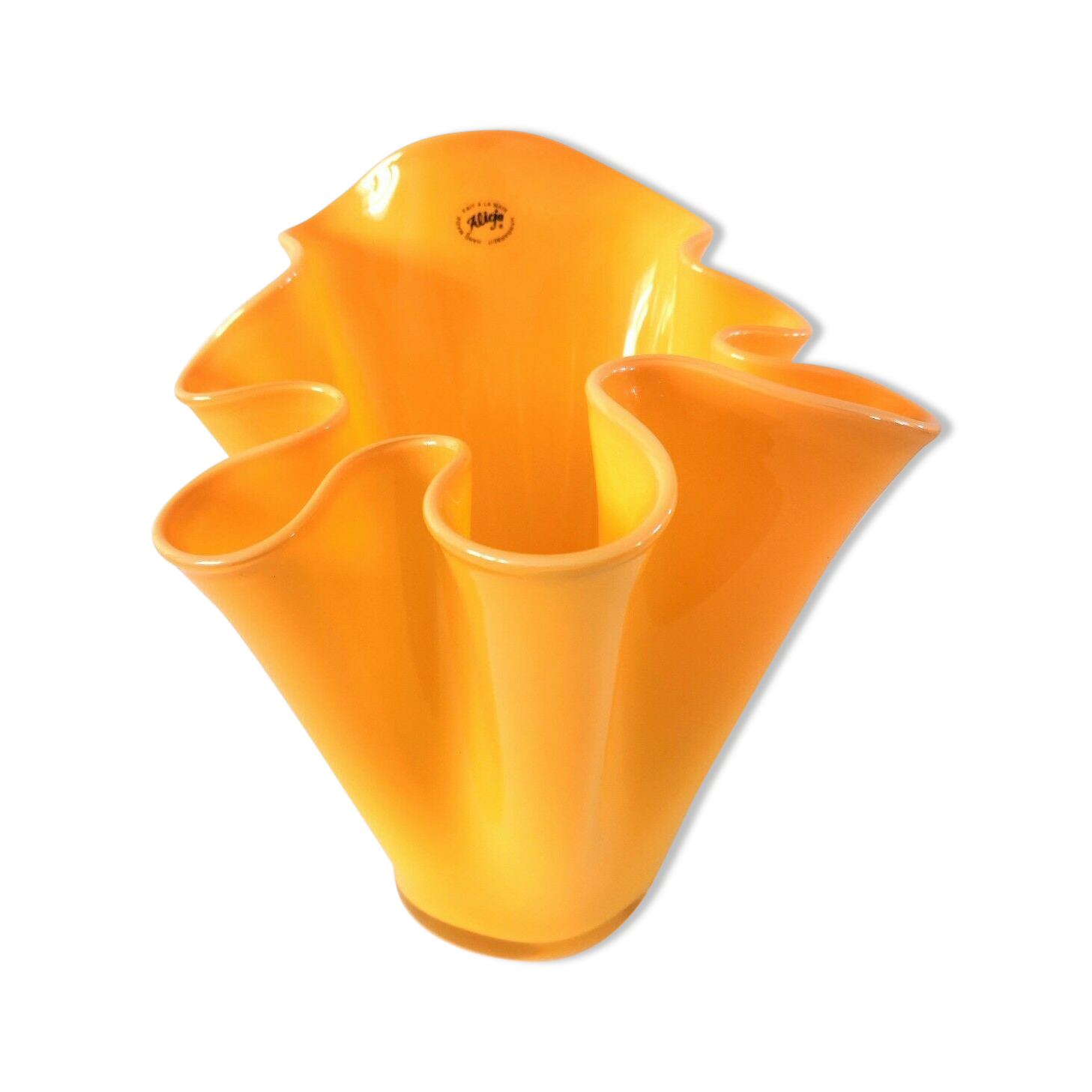 1960s Alicja pleated vase