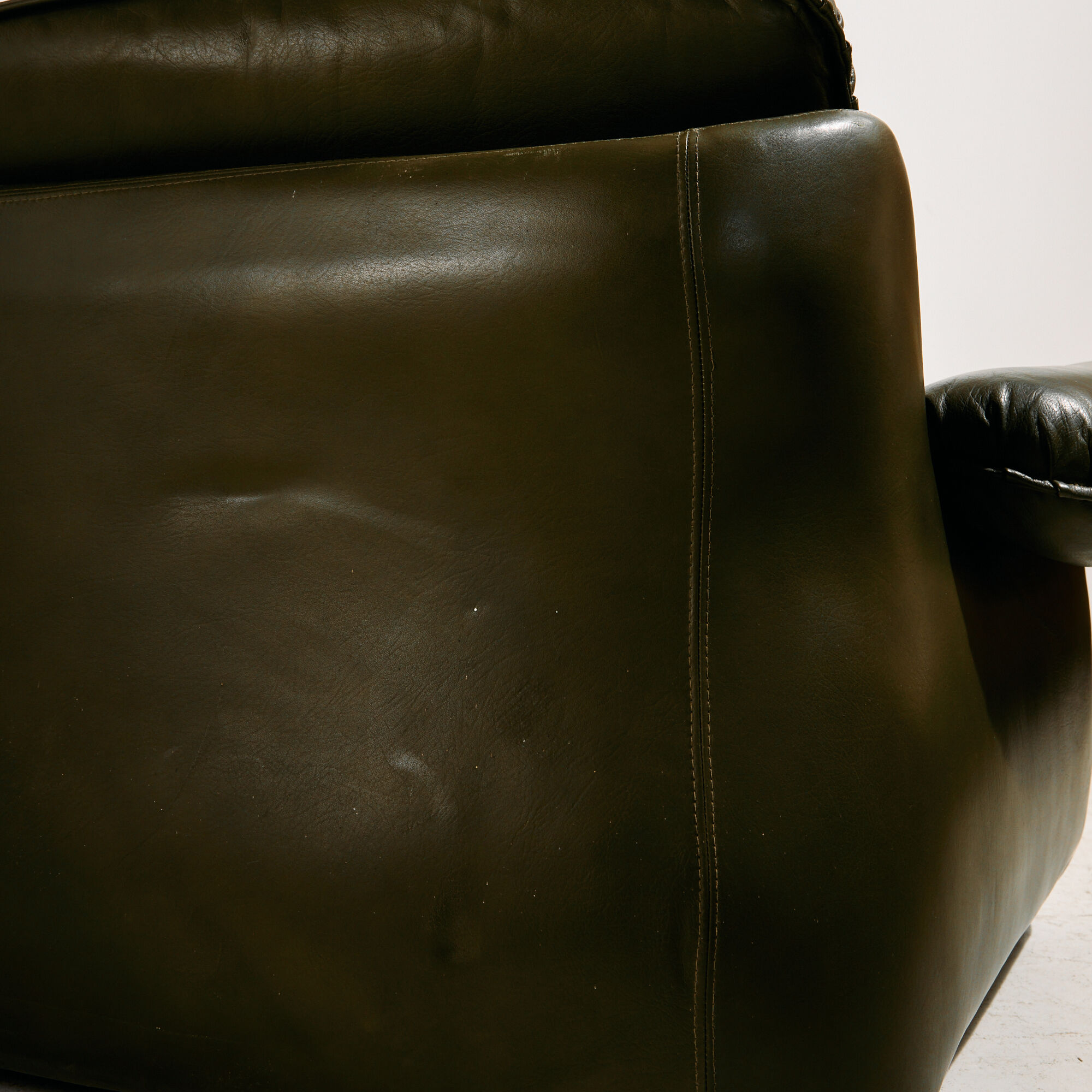 Leather sofa set, 3-piece set