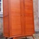 Vintage cabinet from the 50s in solid oak with compass feet