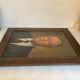 Large portrait painting of a man, oil on canvas, signed.