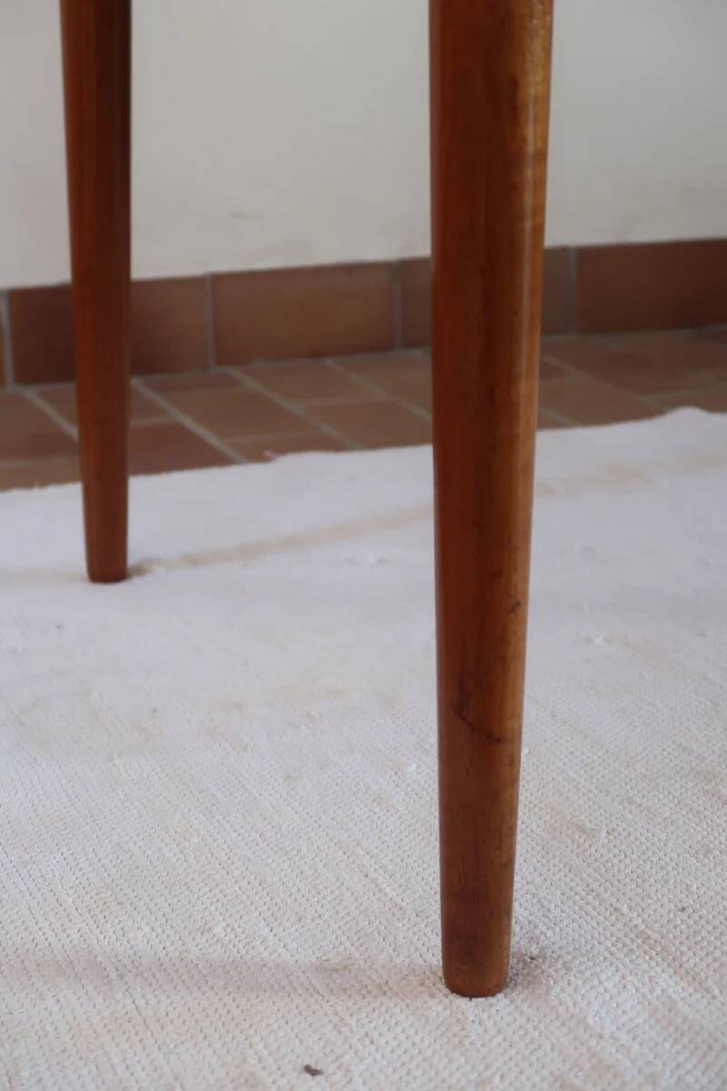 Table à manger scandinave extensible en teck années 60