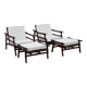 Pair of armchairs and ottomans by John Wisner for Far Horizons – Ficks Reed, 1954