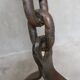 Brutalist wrought iron chain floor lamp 1960s