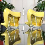 Soap Holder - Pair - Yellow Earthenware - Vintage Fish Bathroom Accessory