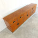 Vintage Italian burl wood credenza, 1970s