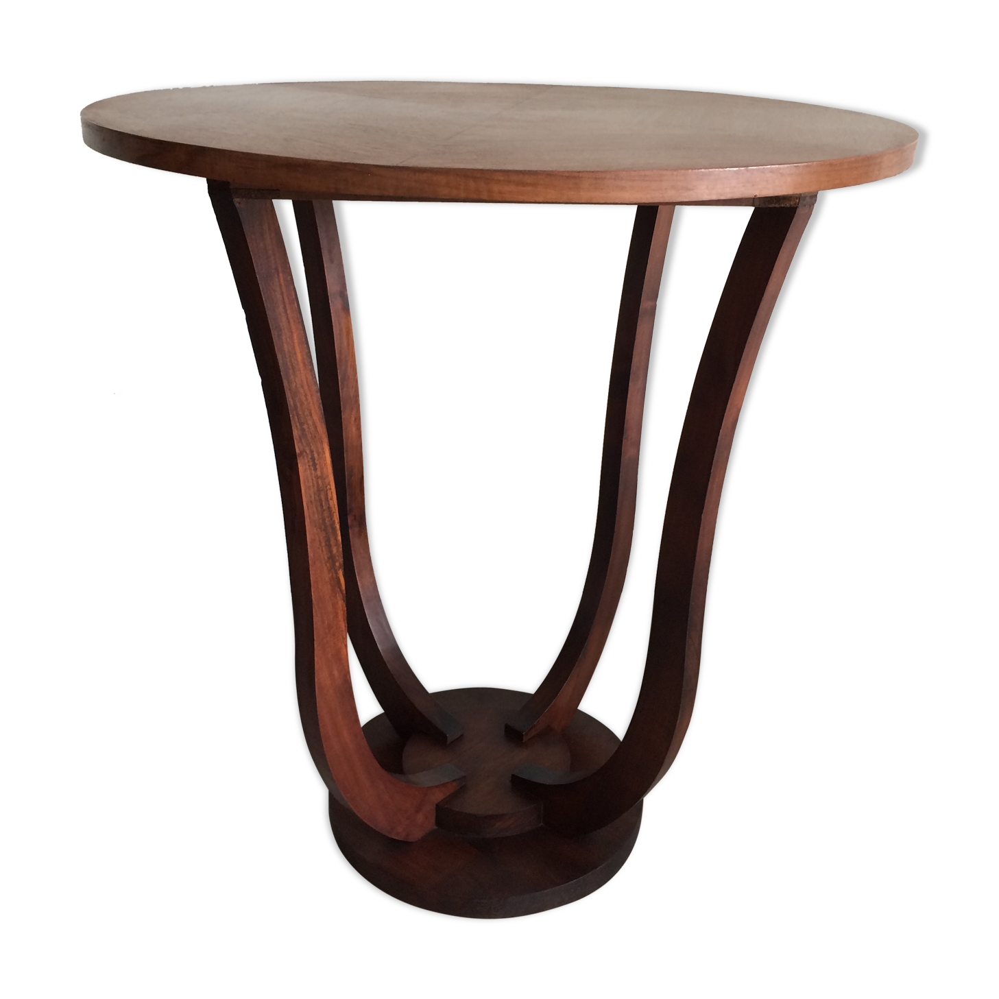 Table d'appoint ronde art déco
