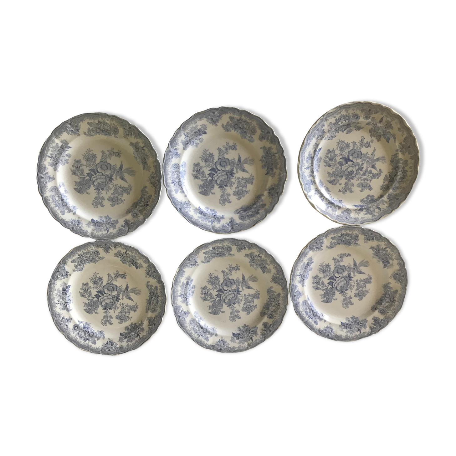 Old English earthenware plates