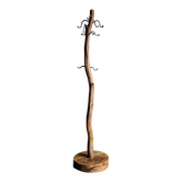 Sculptural coat rack - Oak wood coat rack