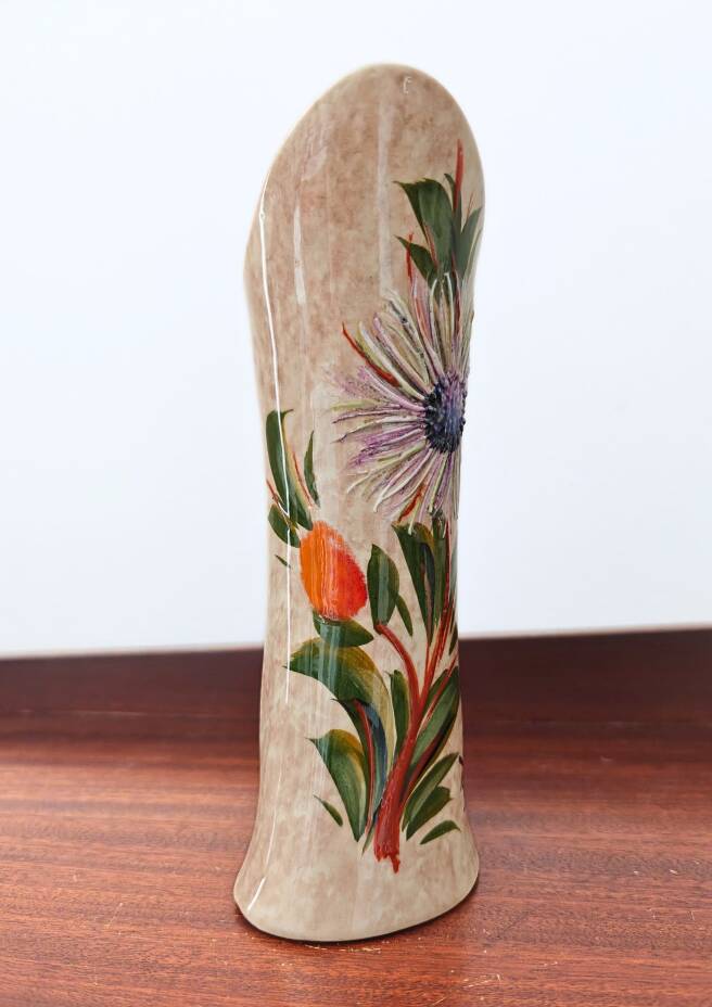Vintage Vallauris Vase Atelier Tess - Handcrafted Thistle Decor