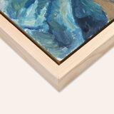 Glaïeul huile sur plaque 54 x 64 cm
